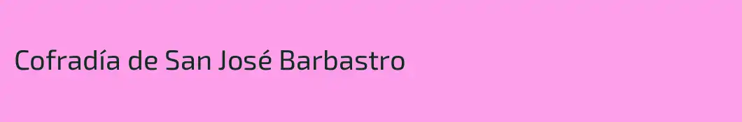 Cofradía de San José Barbastro